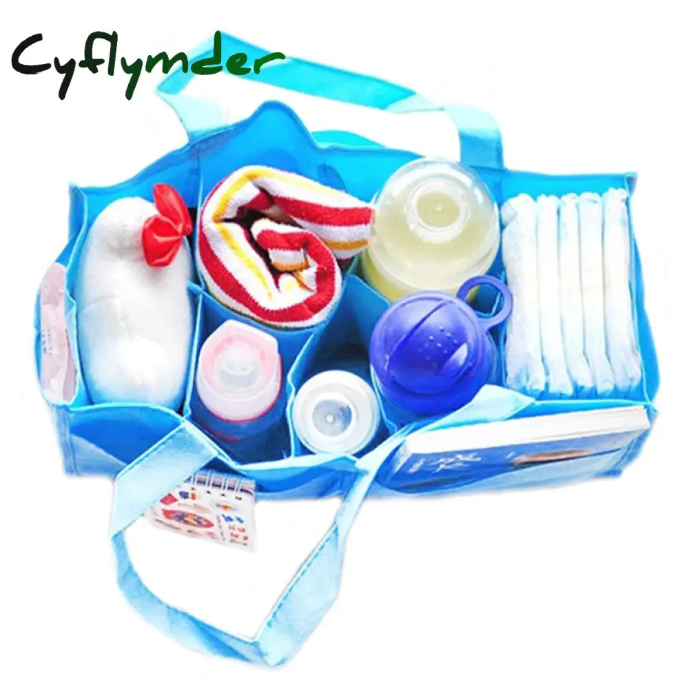 Cyflymder Multi-Pocket Baby Diaper Nappy Mother Bag Portable Non-Woven Fabric Handbag Mummy