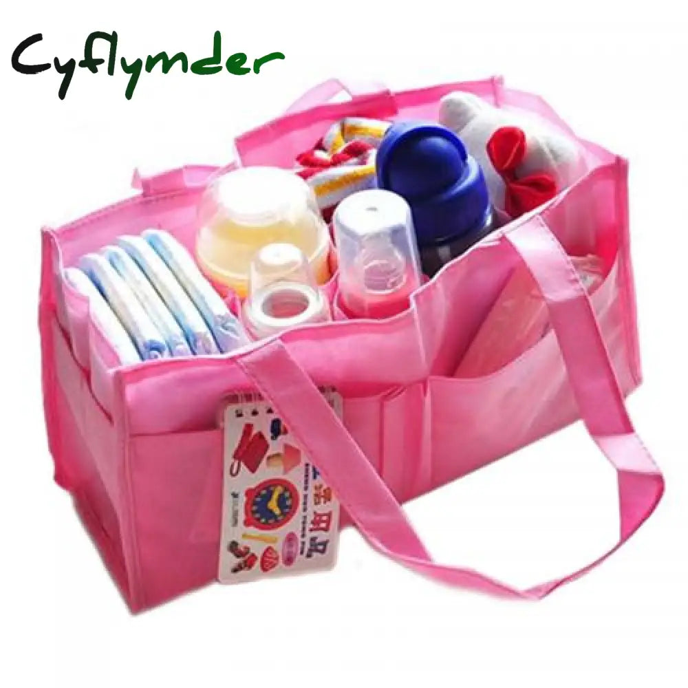 Cyflymder Multi-Pocket Baby Diaper Nappy Mother Bag Portable Non-Woven Fabric Handbag Mummy