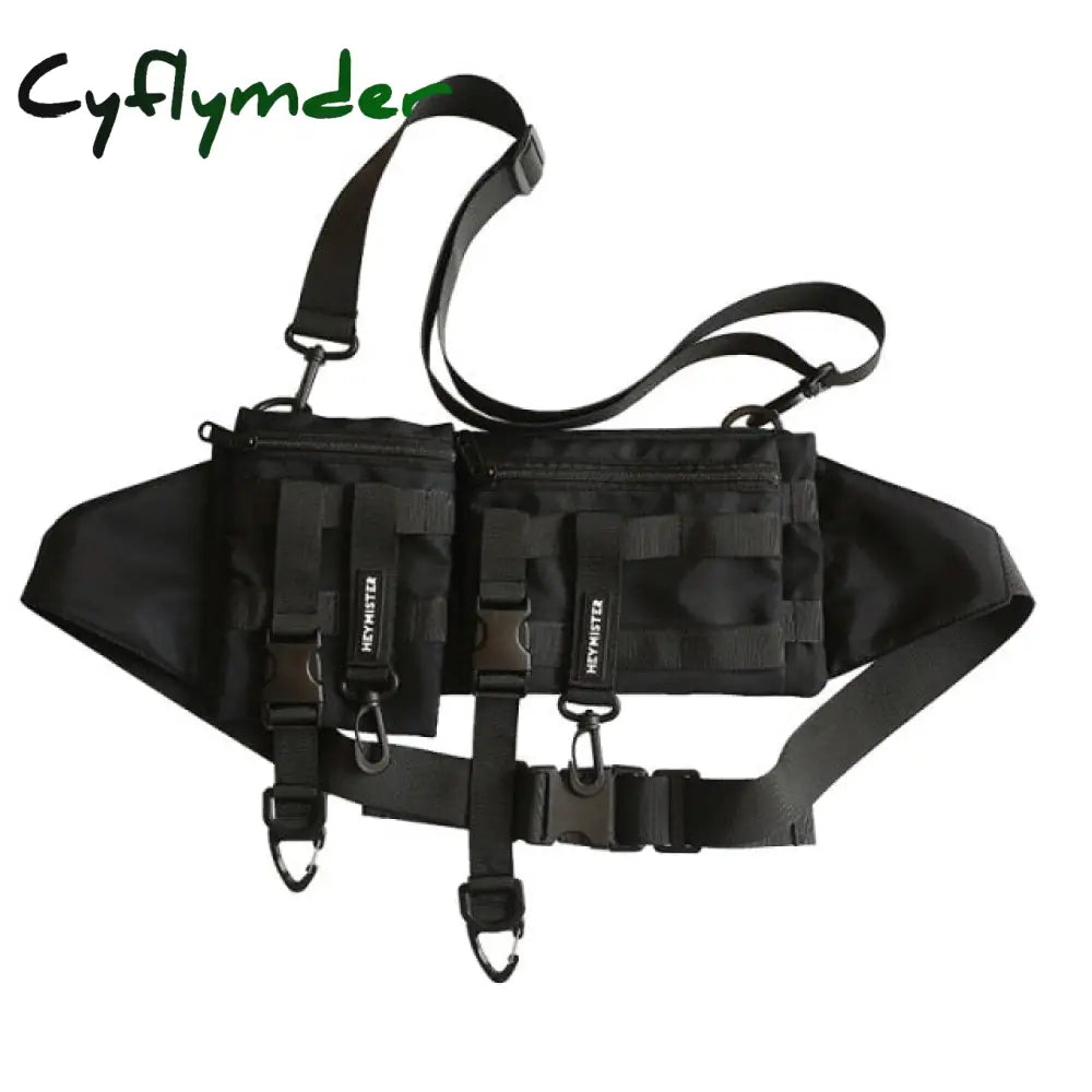 Cyflymder Multi-Pocket Tactical Functional Waist Pack Techwear Casual Phone Pouch Outdoor Running