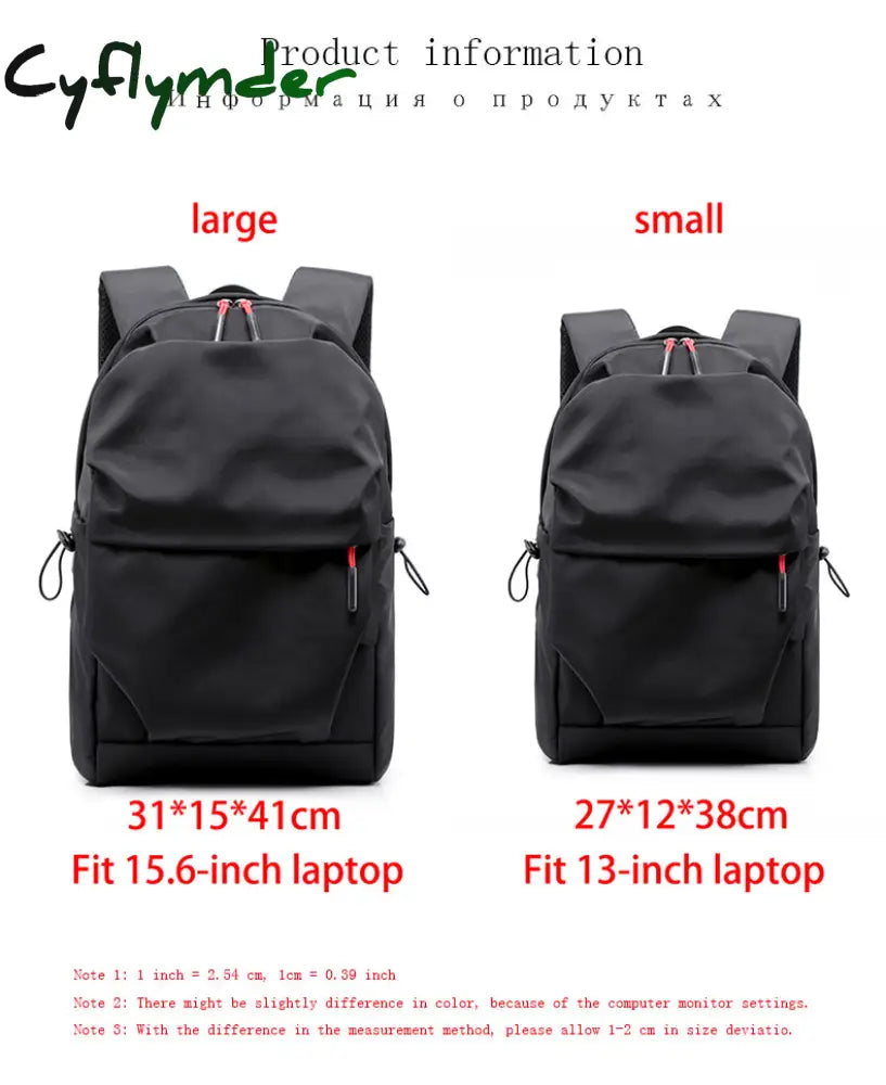 Cyflymder Multifunction Waterproof Backpack Men Luxury Student School Bags Notebook Backpacks