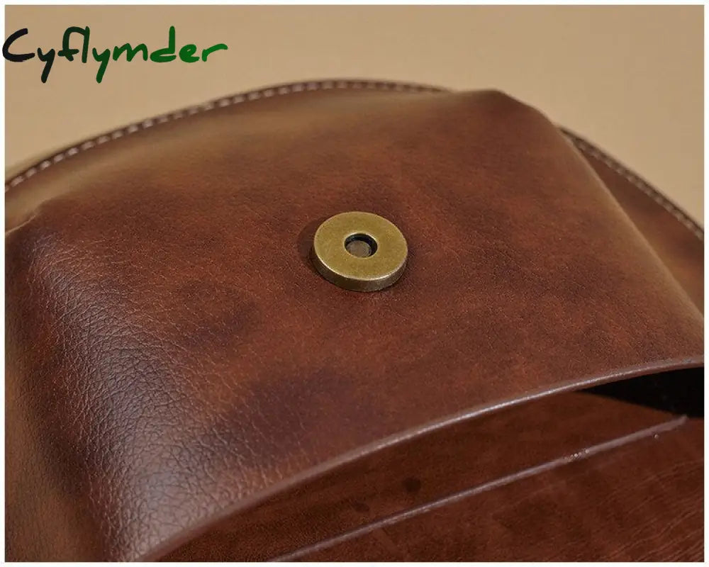 Cyflymder Multifunction Women Belt Bag Vintage Fanny Pack Leather Phone Pouch Luxury Brand Female