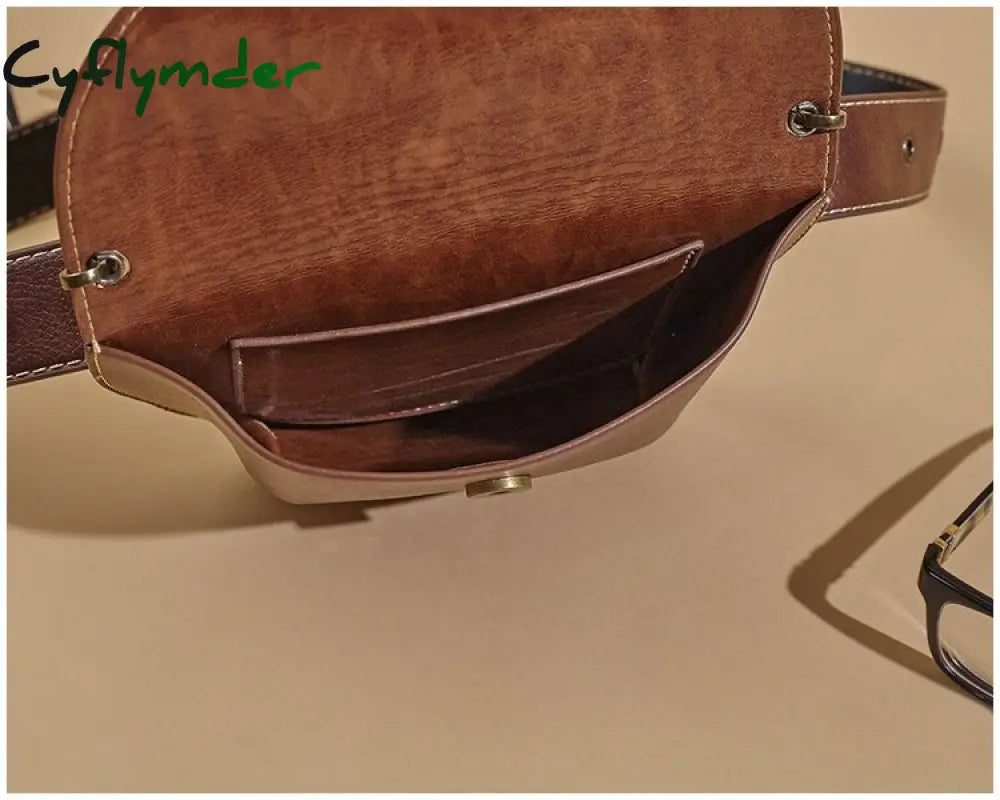 Cyflymder Multifunction Women Belt Bag Vintage Fanny Pack Leather Phone Pouch Luxury Brand Female