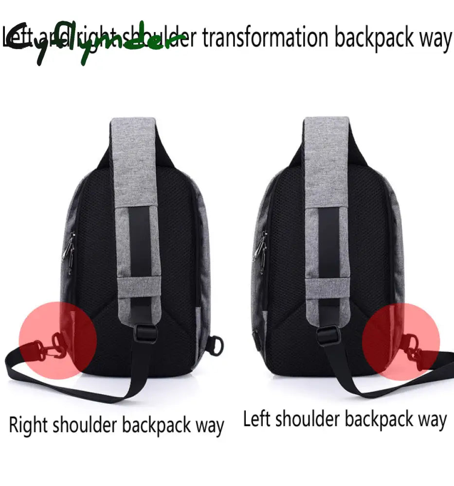 Cyflymder Multifunctional Canvas Sling Bags For Woman Anti-Theft Messenger Bags Woman’s Chest Bag