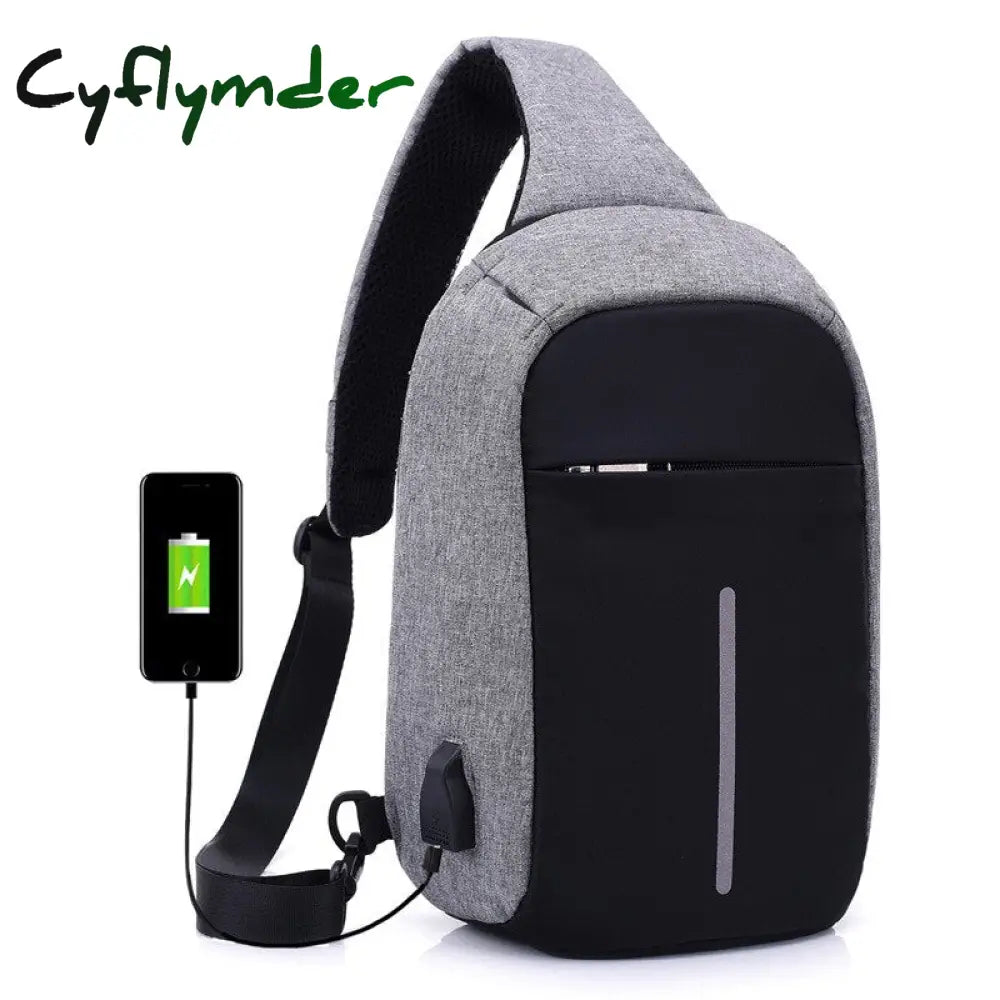 Cyflymder Multifunctional Canvas Sling Bags For Woman Anti-Theft Messenger Bags Woman’s Chest Bag