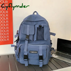 Cyflymder Multifunctional Teenager Laptop Backpack Women Cool Canvas School Bag High Quality