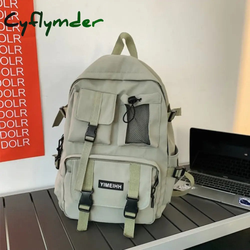 Cyflymder Multifunctional Teenager Laptop Backpack Women Cool Canvas School Bag High Quality