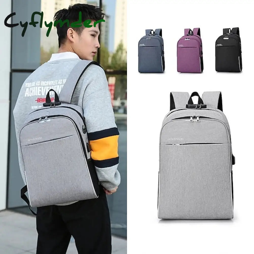 Cyflymder Multifunctional Waterproof Usb Charging Business Laptop Backpack Men And Women Travel