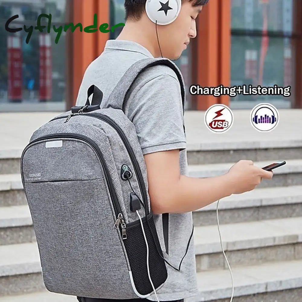 Cyflymder Multifunctional Waterproof Usb Charging Business Laptop Backpack Men And Women Travel