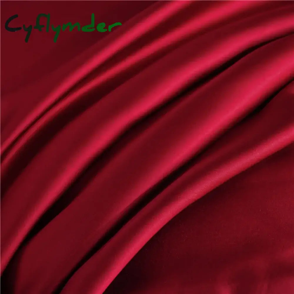 Cyflymder Natural Mulberry Silk Pillow Cover Solid Color Envelope Pillow Case Bedding Sleeping Pillowcase 40X80 Pillow