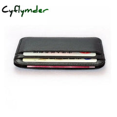 Cyflymder New 100% Sheepskin Genuine Leather Credit Card Case Mini Id Holder Small Purse For Man