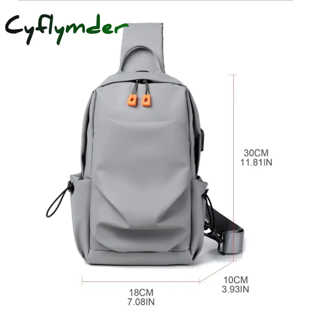 Cyflymder New Arrival Men Sling Backpack Nylon Waterproof Shoulder Chest Bags Crossbody Bag With