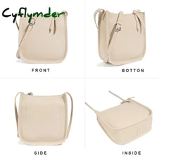 Cyflymder New Arrival Pu Leather Women Fashion Luxurious Design Handbags Solid Color Shell Bag Soft