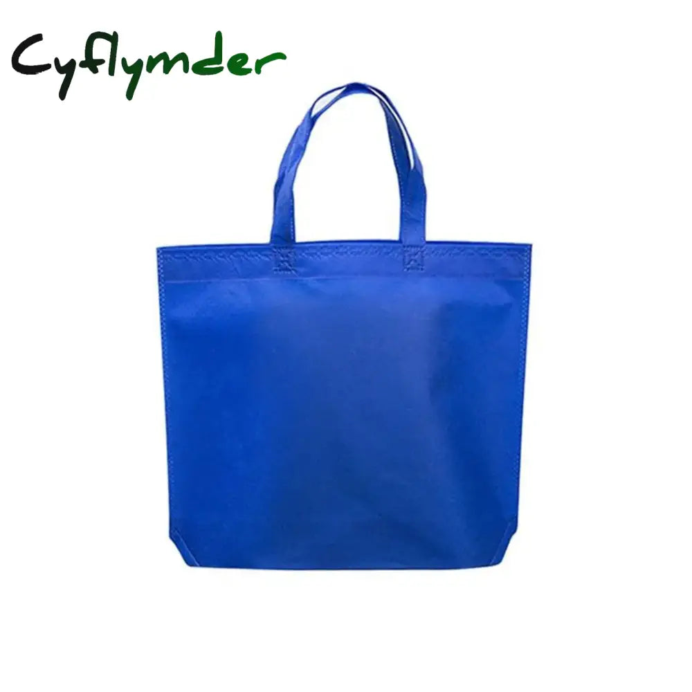 Cyflymder New Arrival Quality Reusable Foldable Button Shopping Bag Durable Non-Woven Tote Pouch
