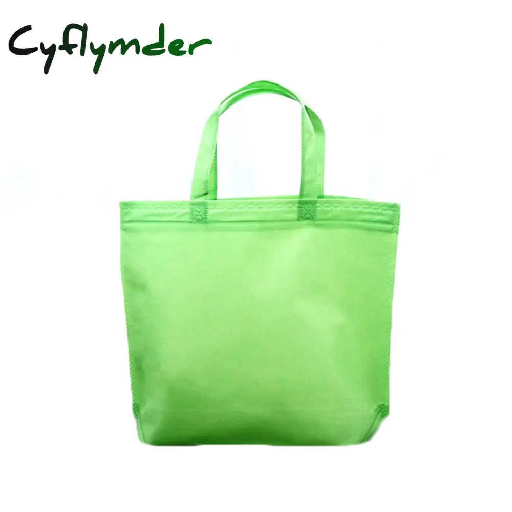 Cyflymder New Arrival Quality Reusable Foldable Button Shopping Bag Durable Non-Woven Tote Pouch