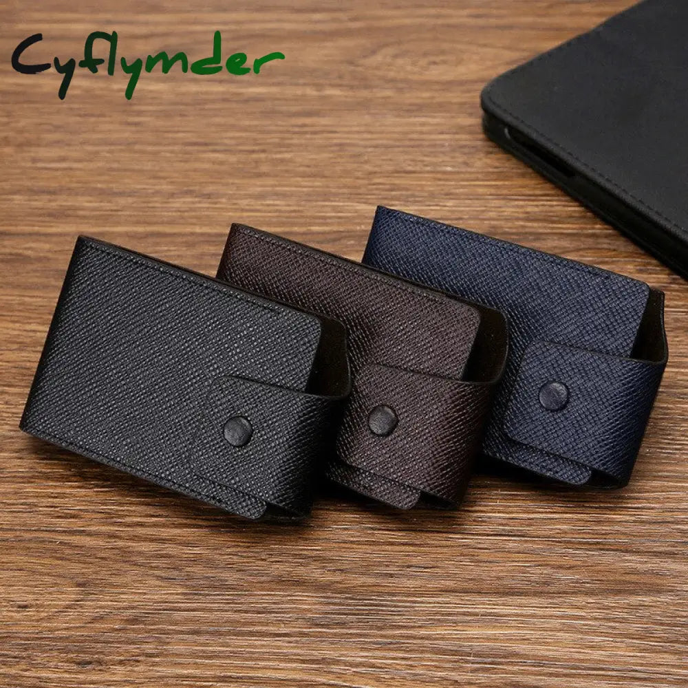 Cyflymder New Arrivals Unisex Leather Business Id Credit Card Wallet Holder Name Cards Case Pocket