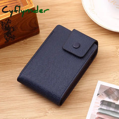 Cyflymder New Arrivals Unisex Leather Business Id Credit Card Wallet Holder Name Cards Case Pocket