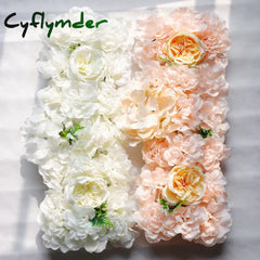 Cyflymder New Artificial Floor Flower Silk Flower Home Wedding Decoration Flower Wall Road Guide Outdoor Wedding Arch