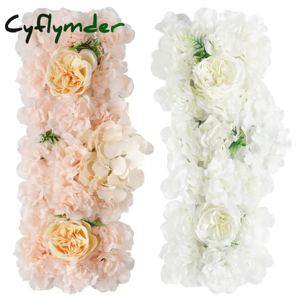 Cyflymder New Artificial Floor Flower Silk Flower Home Wedding Decoration Flower Wall Road Guide Outdoor Wedding Arch