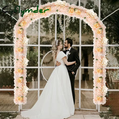 Cyflymder New Artificial Floor Flower Silk Flower Home Wedding Decoration Flower Wall Road Guide Outdoor Wedding Arch