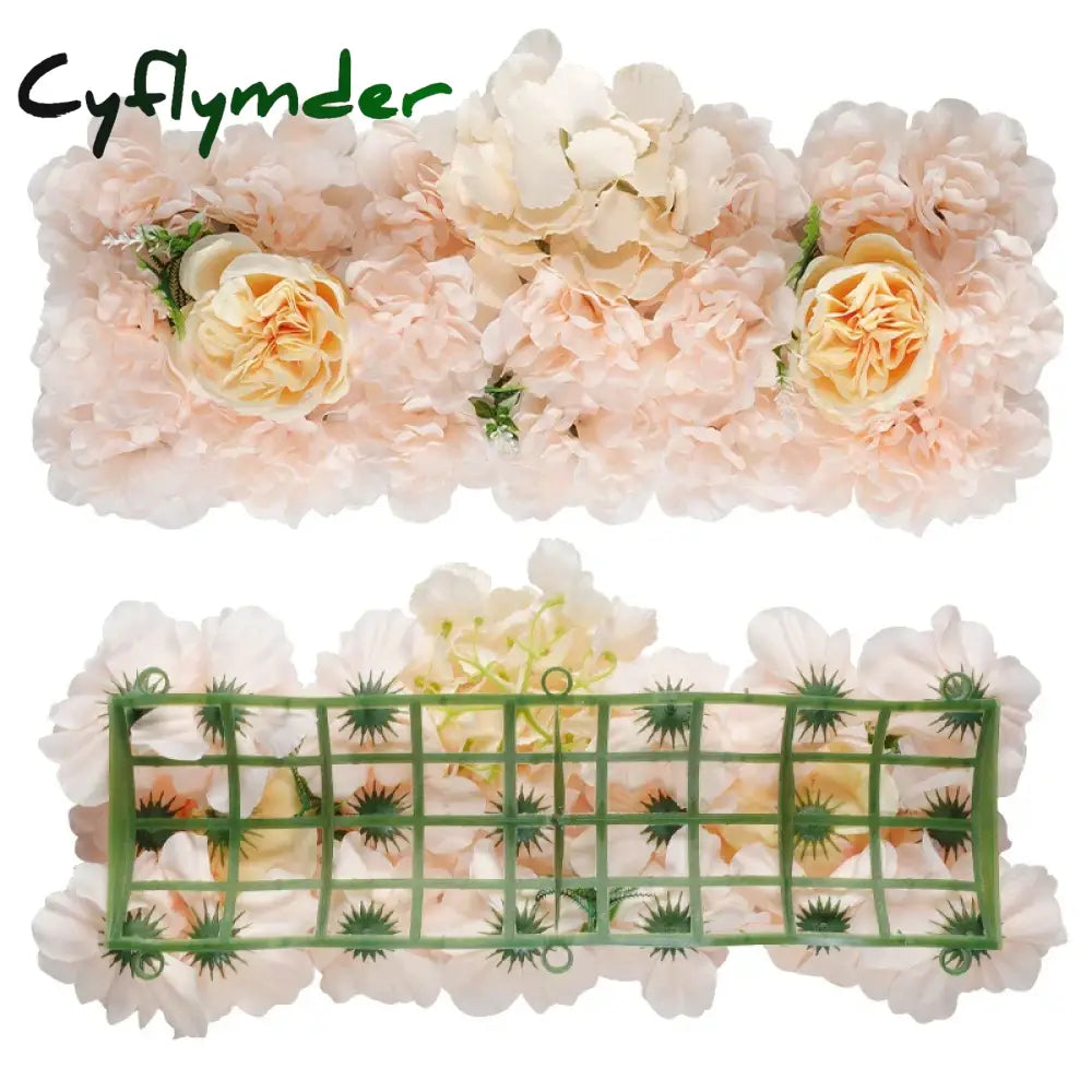 Cyflymder New Artificial Floor Flower Silk Flower Home Wedding Decoration Flower Wall Road Guide Outdoor Wedding Arch