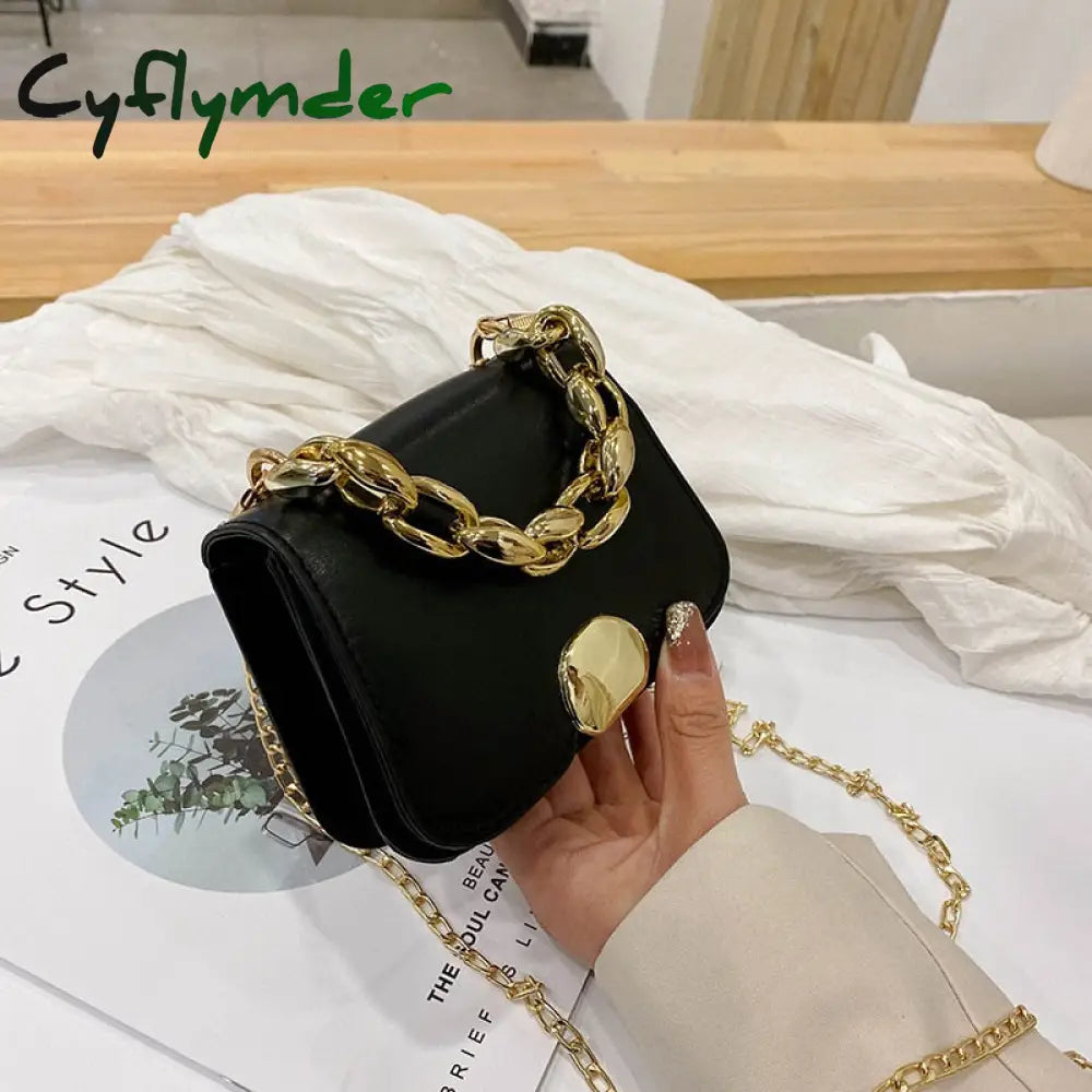 Cyflymder New British Fashion Simple Small Square Bag Women’s Designer Handbag High-Quality Pu