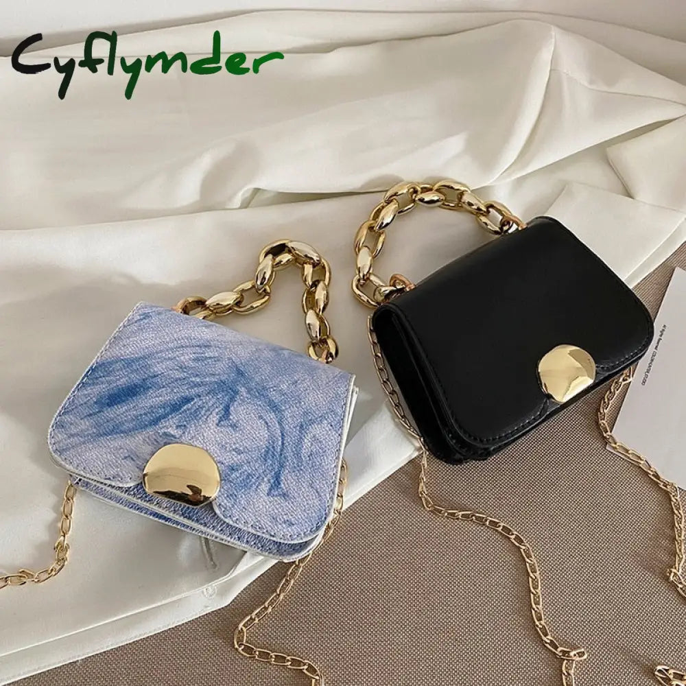 Cyflymder New British Fashion Simple Small Square Bag Women’s Designer Handbag High-Quality Pu