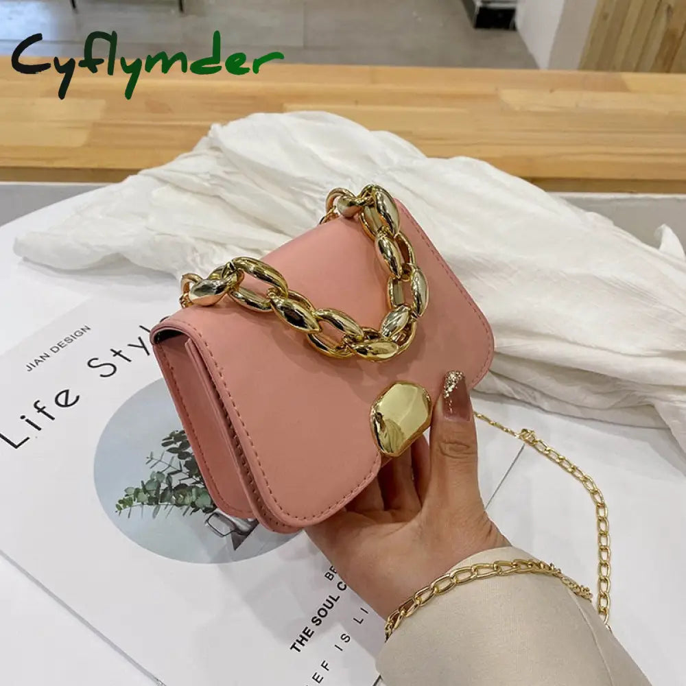 Cyflymder New British Fashion Simple Small Square Bag Women’s Designer Handbag High-Quality Pu