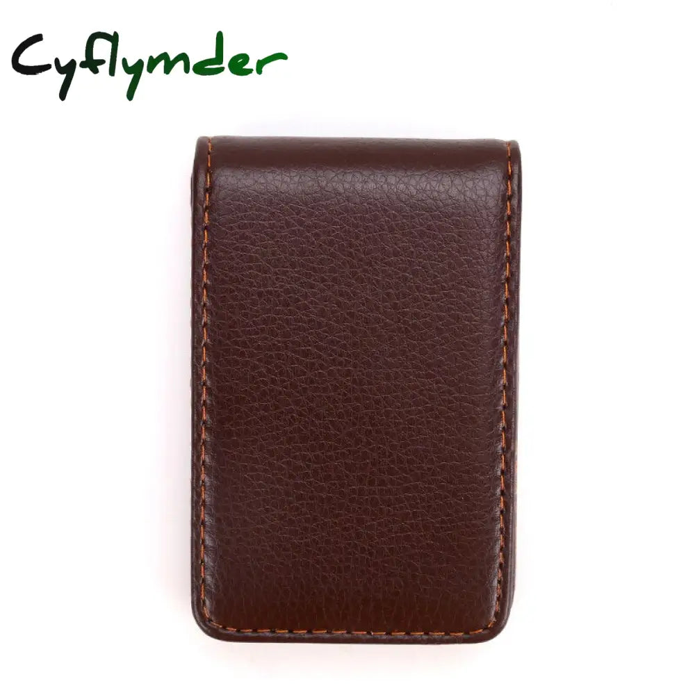 Cyflymder New Business Card Holder Men’s Id Holders Magnetic Attractive Case Box Mini Wallet Male