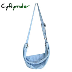 Cyflymder New Canvas Shoulder Bags For Women Casual Female Handbags Jeans Big Shopping Eco Bag