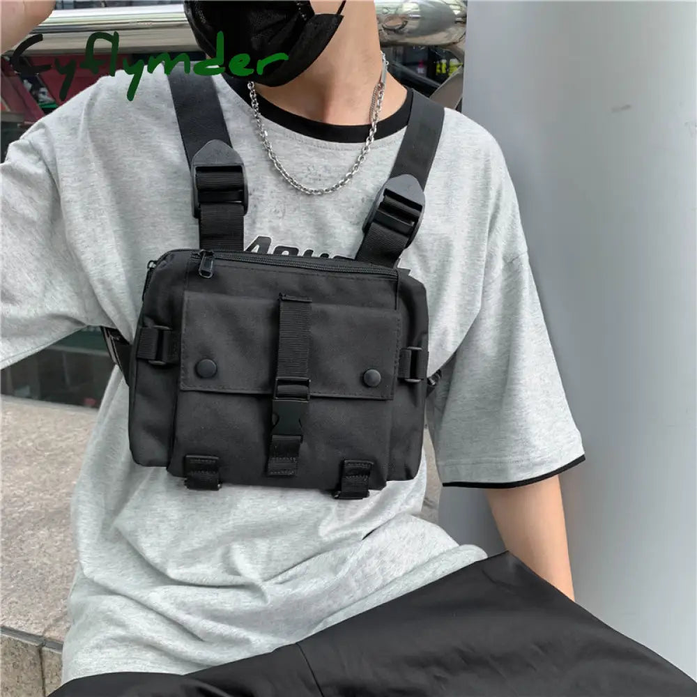 Cyflymder New Chest Rig Hip-Hop Men Bag Casual Function Outdoor Style Small Tactical Vest Bags