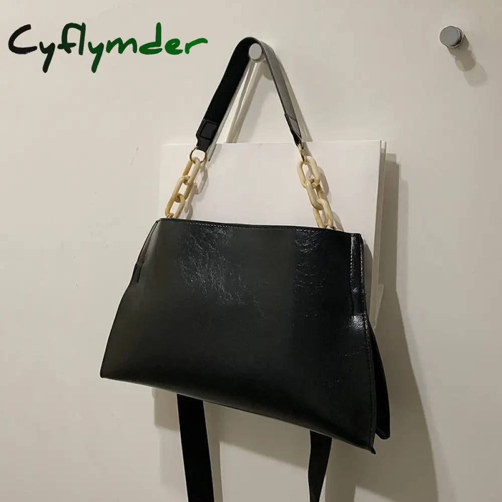 Cyflymder New Design Handbags Women Shoulder Bag Soft Synthetic Leather Crossbody Large Capacity