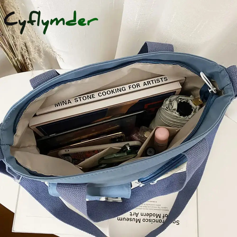 Cyflymder New Designer School Handbag Messeng Bag For Youth Teen Girls Tote Shoulder Large Capacity