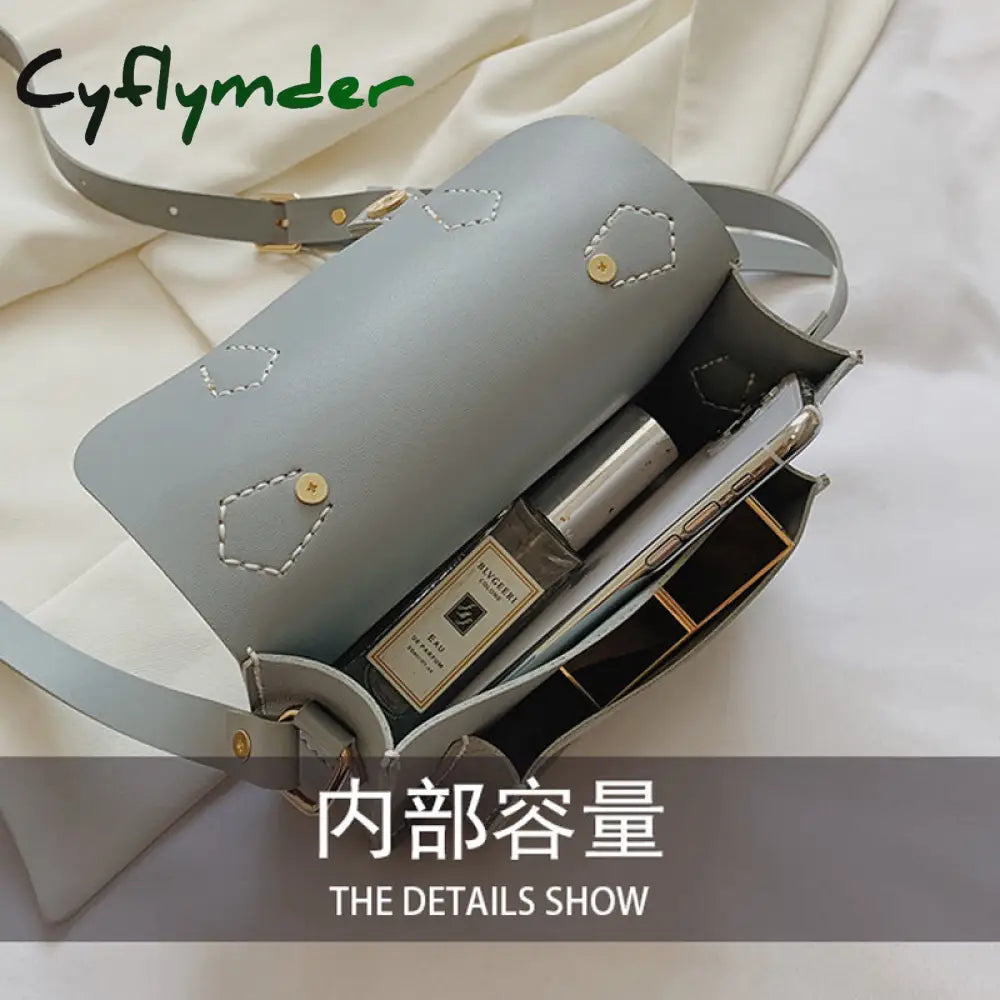 Cyflymder New Diy Handmade Bag Cambridge Style Hand Stitching With Sewing Tools Handel Shoulder