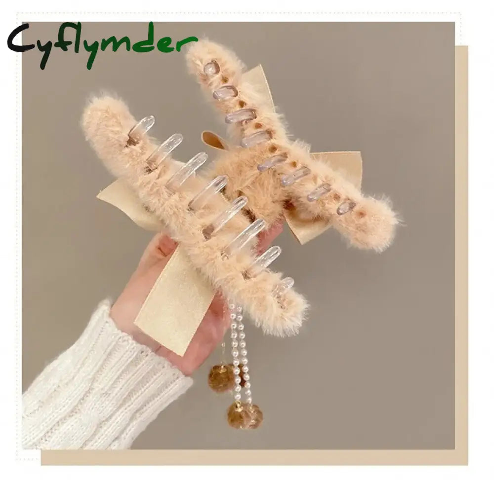 Cyflymder New Elegant Claw Clips Temperament Grab Butterfly Metal Hair Accessories Headdress