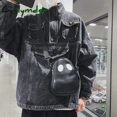 Cyflymder New European And American Fashion Funny Personality Cute Demon Ghost Contrast Stitching