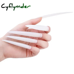 Cyflymder New Extra Long False Nail Tips Press On Xxl Full Cover Diy Salon Suppliers Acrylic Pointy