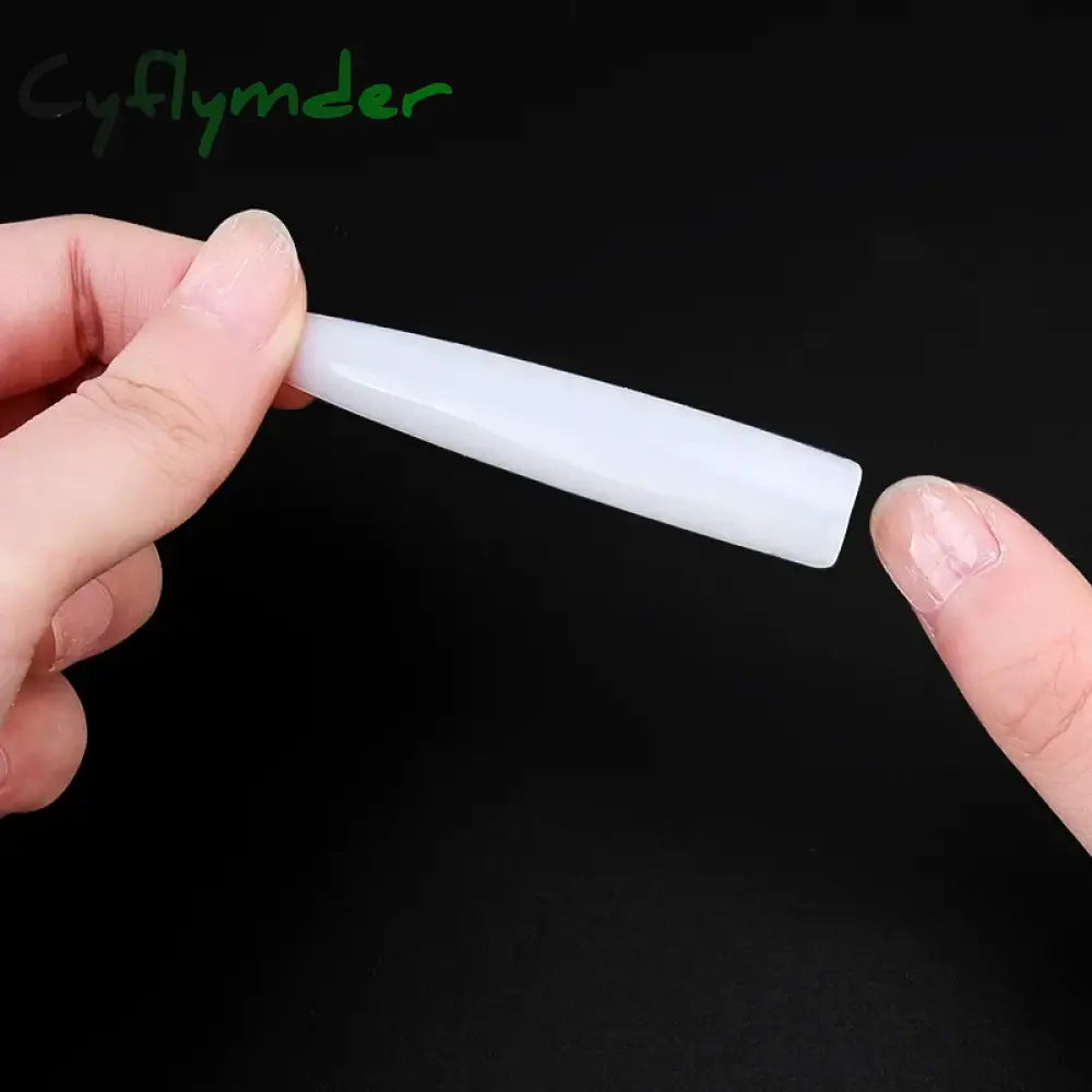 Cyflymder New Extra Long False Nail Tips Press On Xxl Full Cover Diy Salon Suppliers Acrylic Pointy