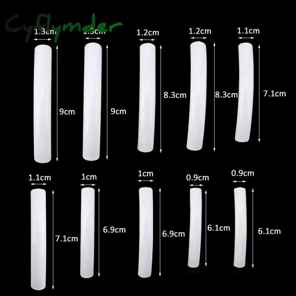 Cyflymder New Extra Long False Nail Tips Press On Xxl Full Cover Diy Salon Suppliers Acrylic Pointy