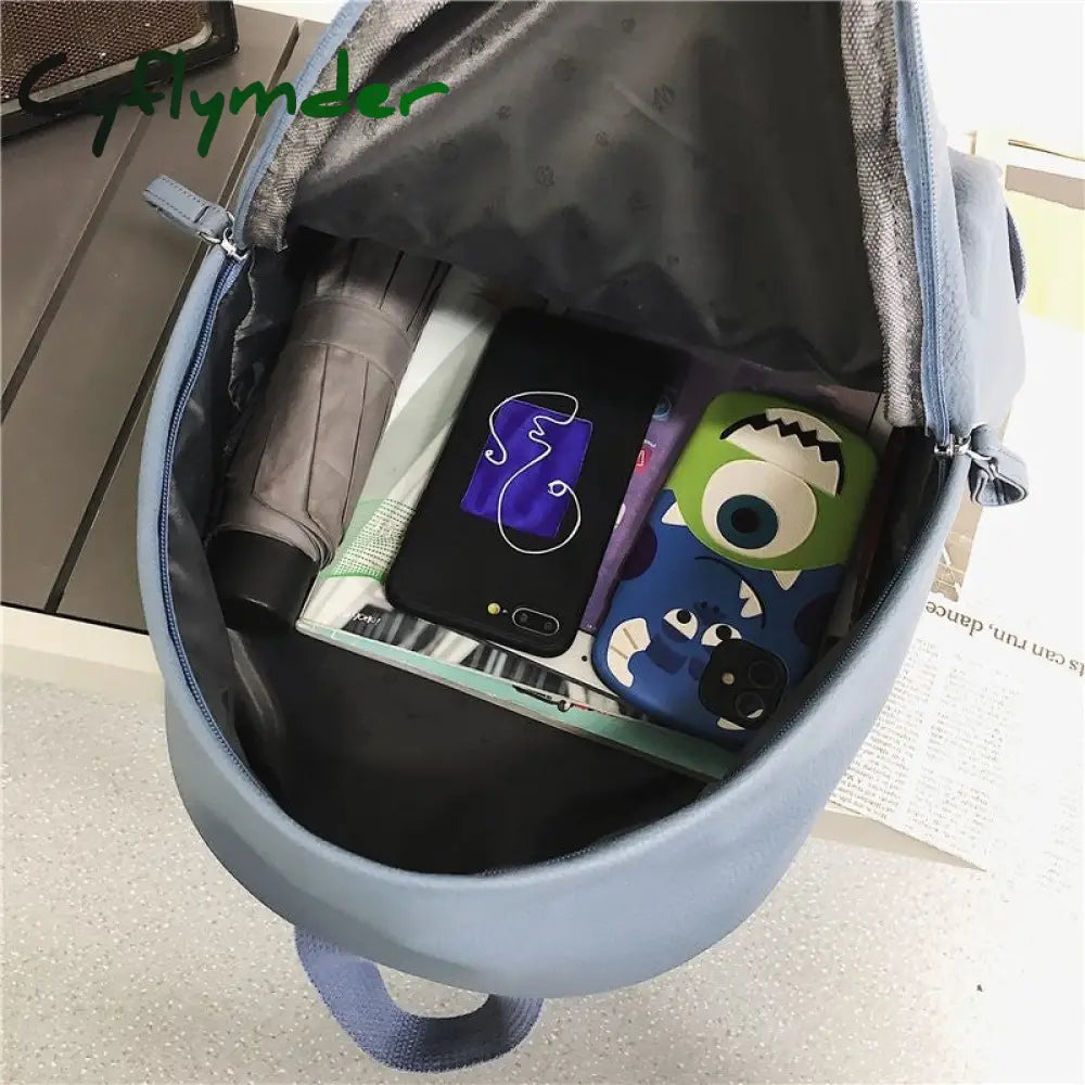 Cyflymder New Fashion Backpack Laptop Shoulder Bag Pu Leather Travel Women Backpacks College