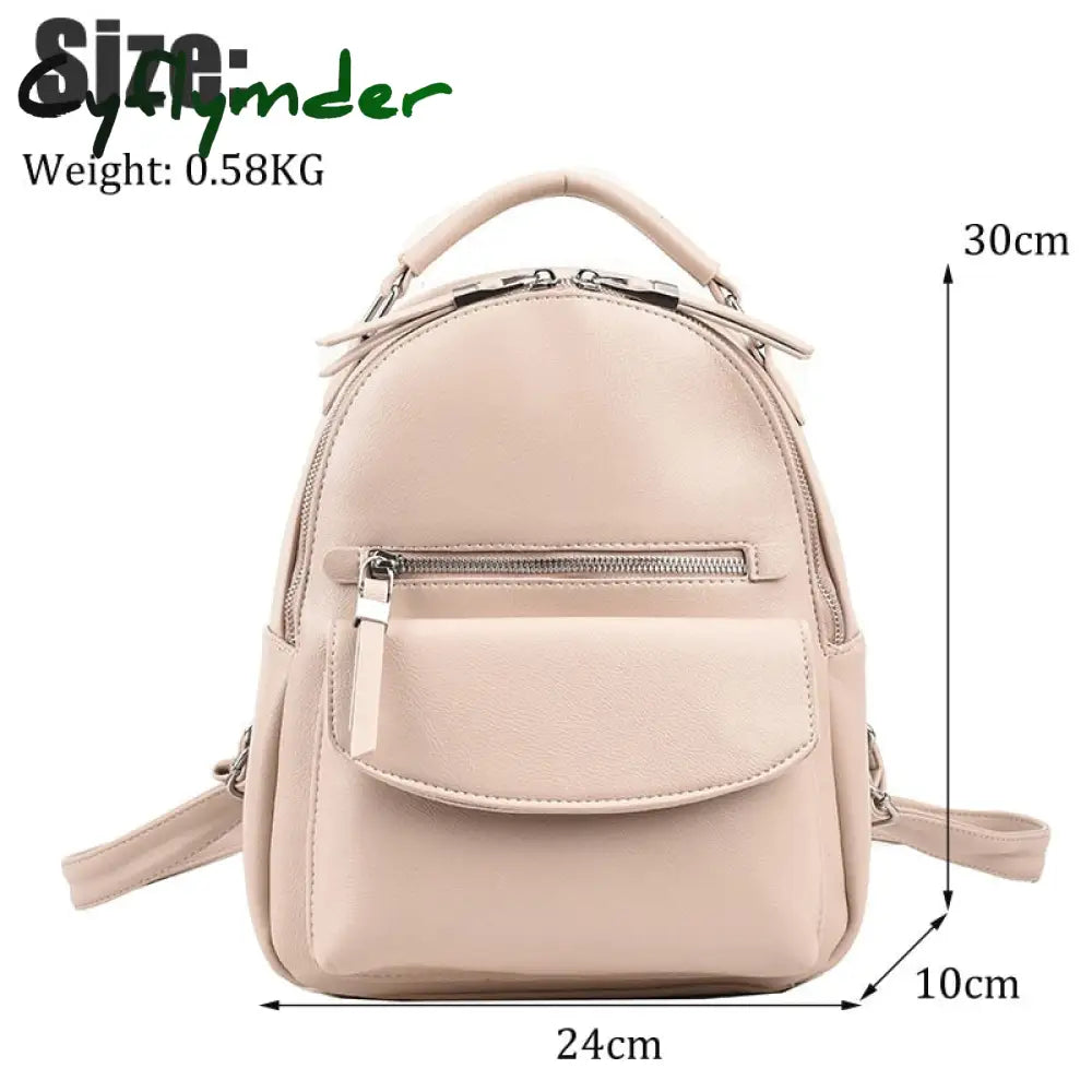 Cyflymder New Fashion Backpack Women High Quality Leather Capacity School Bags For Teenage Girls