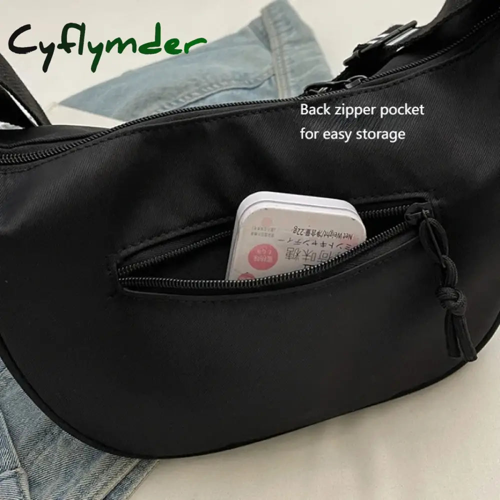 Cyflymder New Fashion Crossbody Bag Simple Wide Shoulder Strap Design Single Shoulder Bag Original Style Commuting