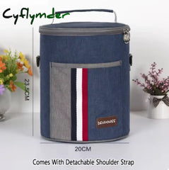 Cyflymder New Fashion Denim Lunch Bag Thermal Food Insulated Bag Kids Women or Men Casual Cooler Thermo Picnic Bag