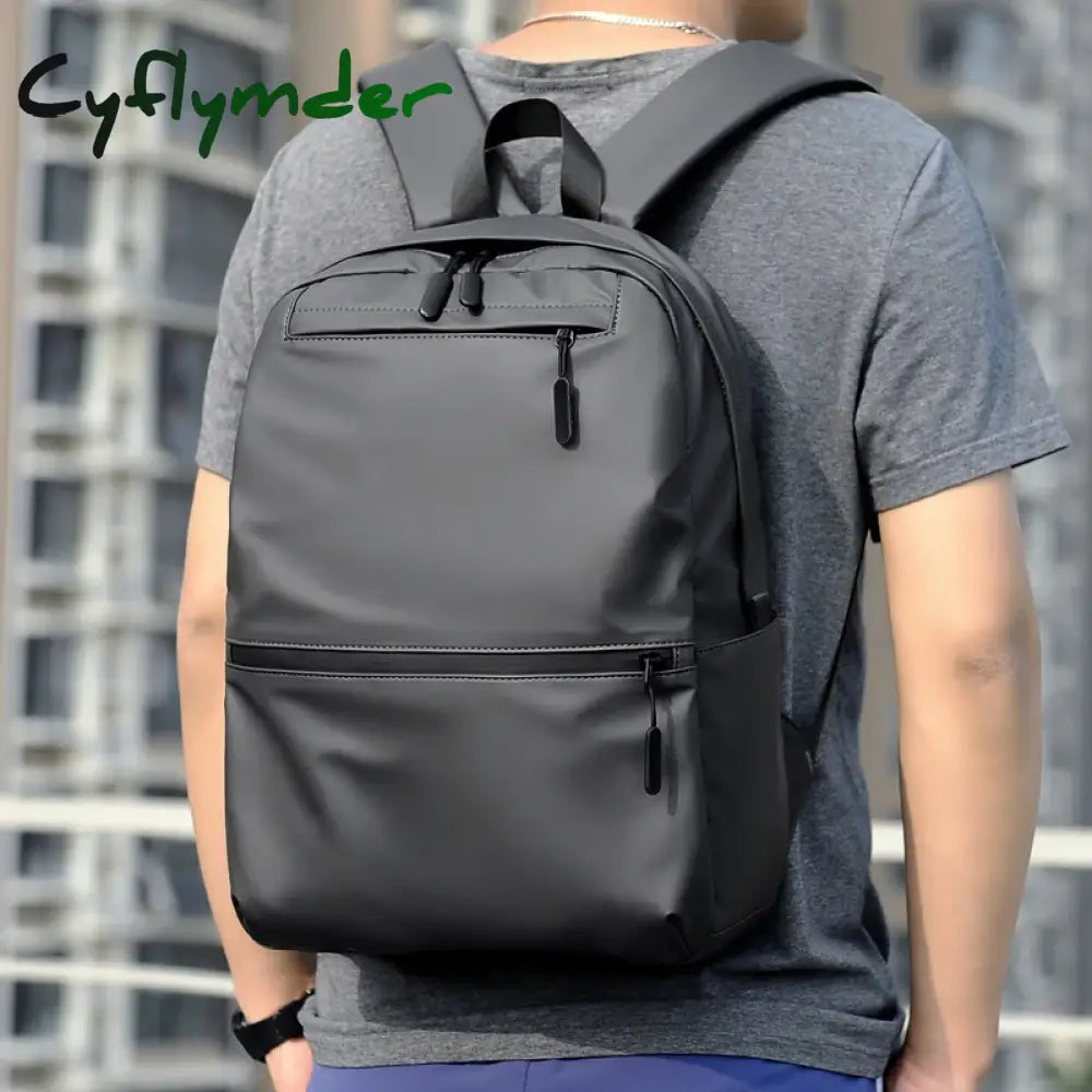 Cyflymder New Fashion Large Capacity Men’s Backpack Laptop Bag Waterproof Fabric Student School