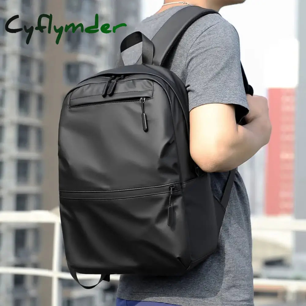 Cyflymder New Fashion Large Capacity Men’s Backpack Laptop Bag Waterproof Fabric Student School