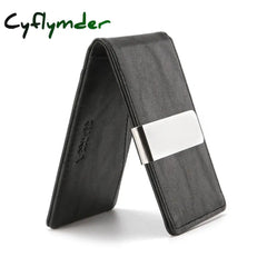 Cyflymder New Fashion Men’s Leather Money Clips Wallet Multifunctional Thin Man Card Purses Women