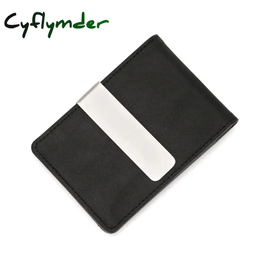 Cyflymder New Fashion Men’s Leather Money Clips Wallet Multifunctional Thin Man Card Purses Women