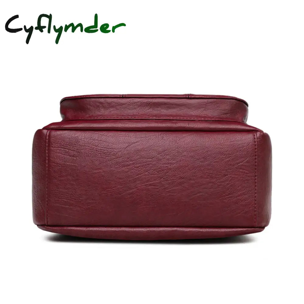 Cyflymder New Fashion Soft Pu Leather Handbags Shoulder Bags For Women Luxury Women’s Bag