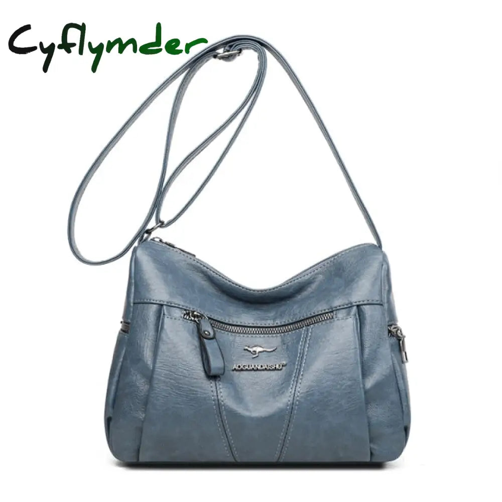 Cyflymder New Fashion Soft Pu Leather Handbags Shoulder Bags For Women Luxury Women’s Bag