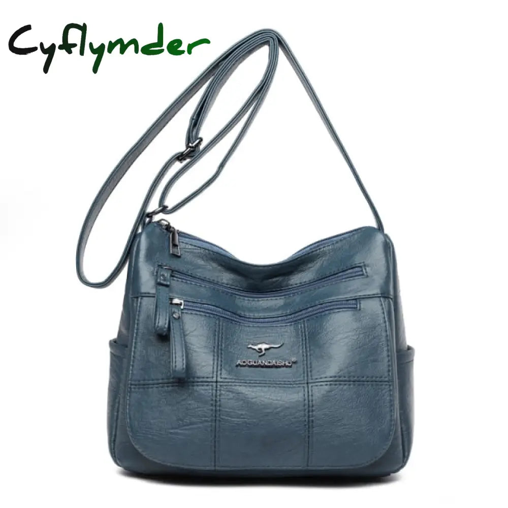 Cyflymder New Fashion Soft Pu Leather Handbags Shoulder Bags For Women Luxury Women’s Bag