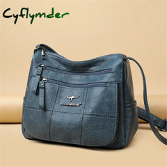 Cyflymder New Fashion Soft Pu Leather Handbags Shoulder Bags For Women Luxury Women’s Bag